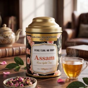 Assam rose gold tea