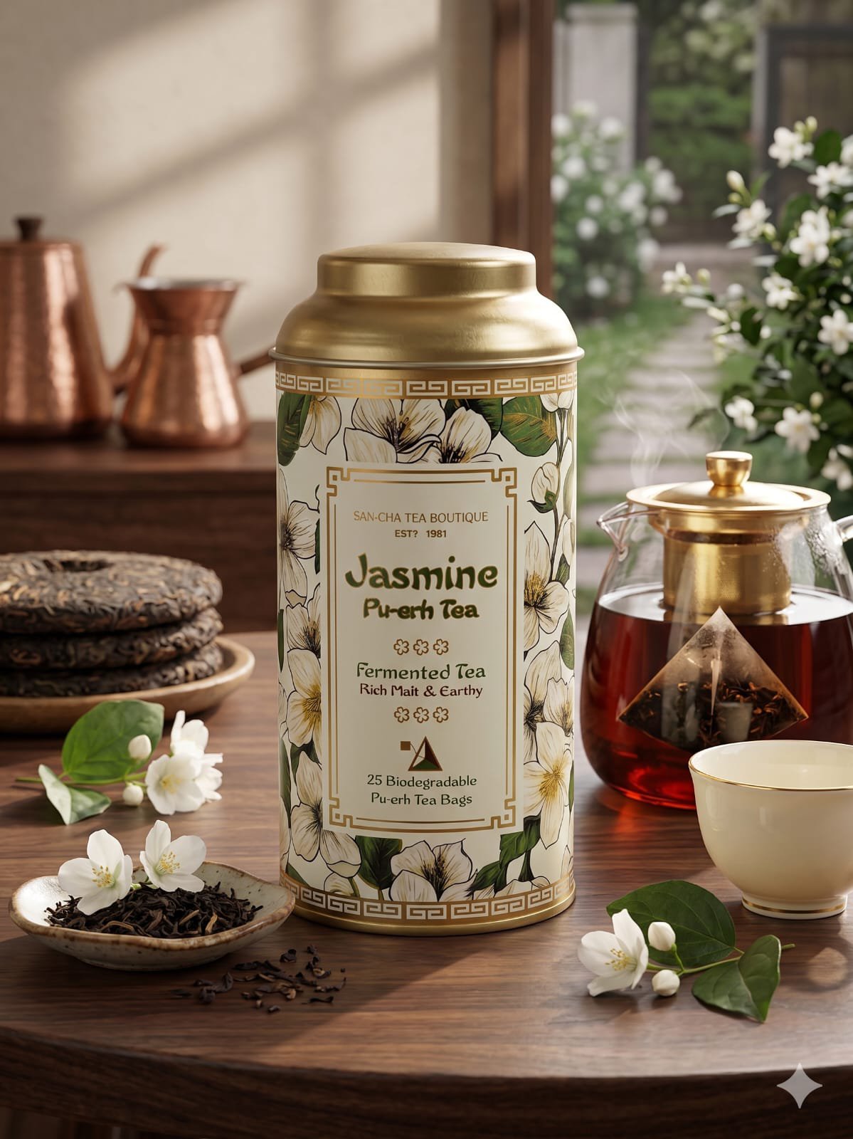 Jasmin puerh tea