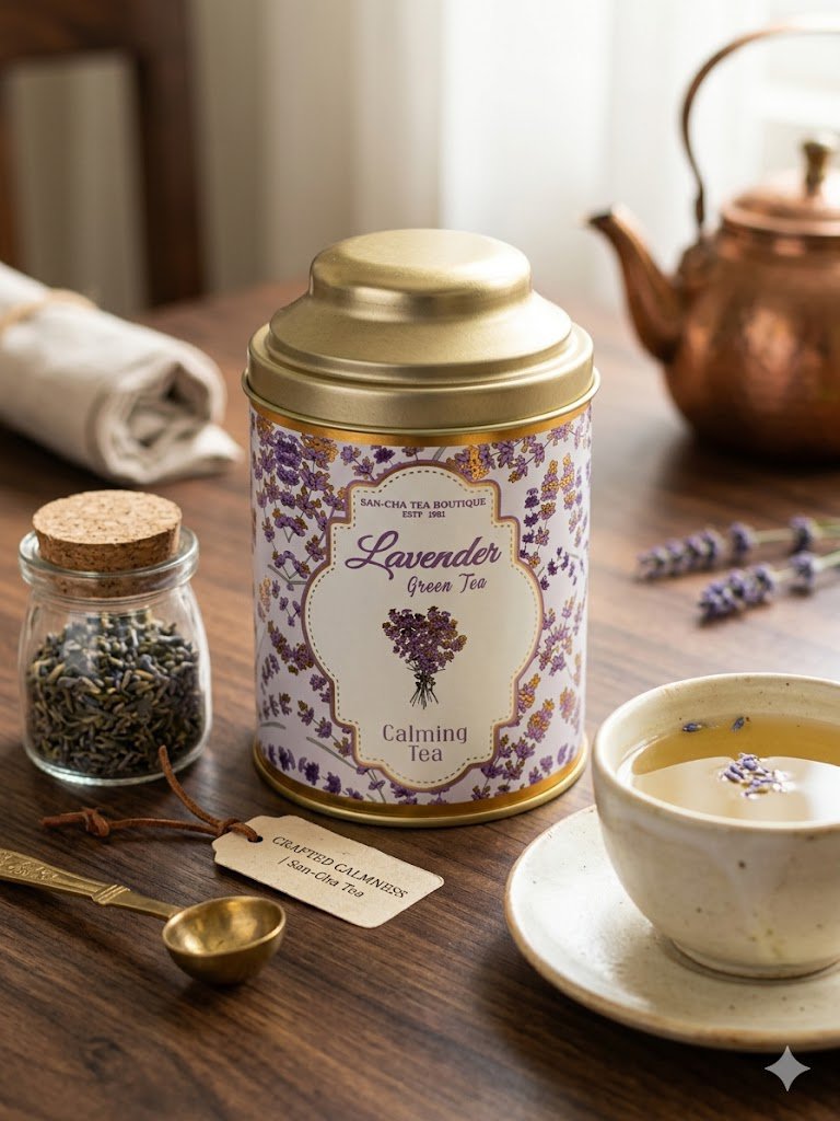 Lavender green tea
