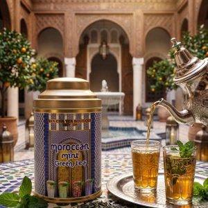 Moroccan mint green tea