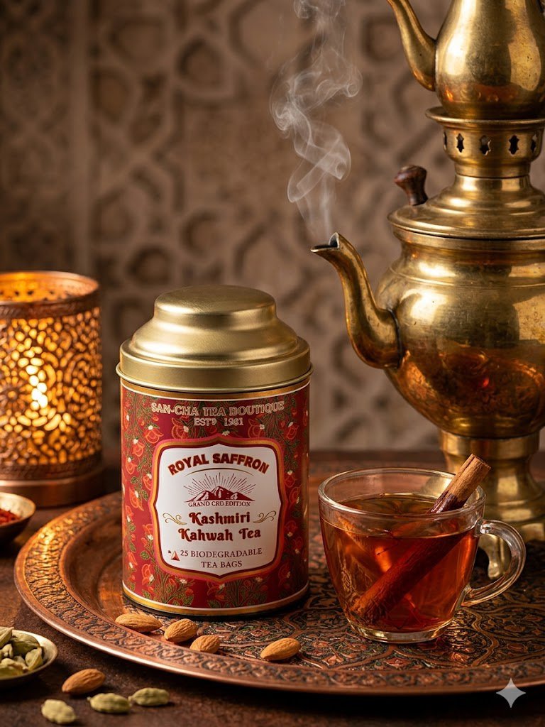 Kashmiri kahwa green tea