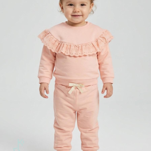 Blush Ruffle Tracksuit