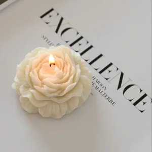 Peony Flower Candle