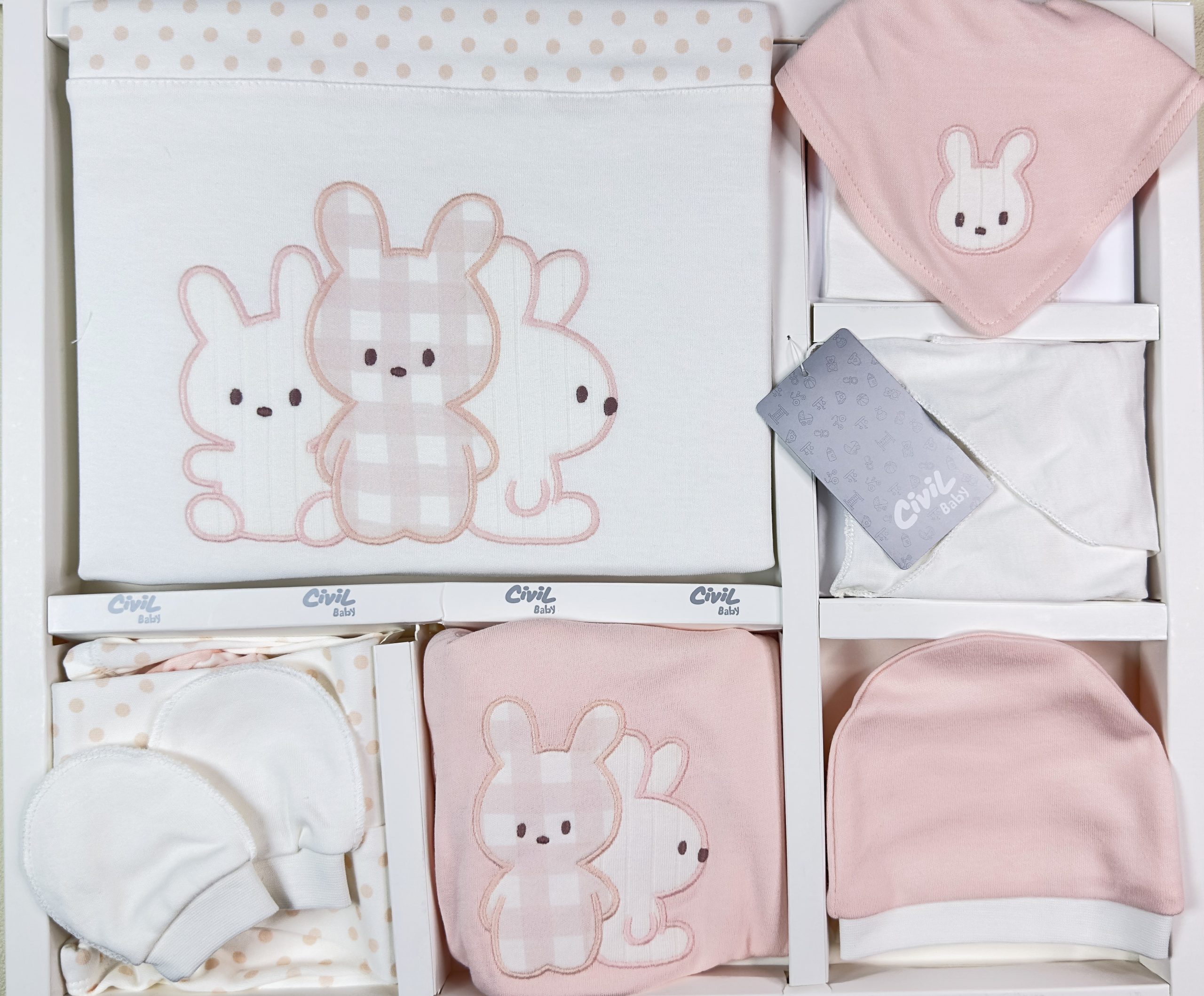 Embroidered Bunny 10-Piece Set - Image 3