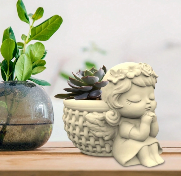 Angel Flower Pot - Image 4