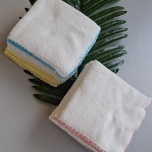 6 Pieces Set of Cotton Terry Handkerchiefs