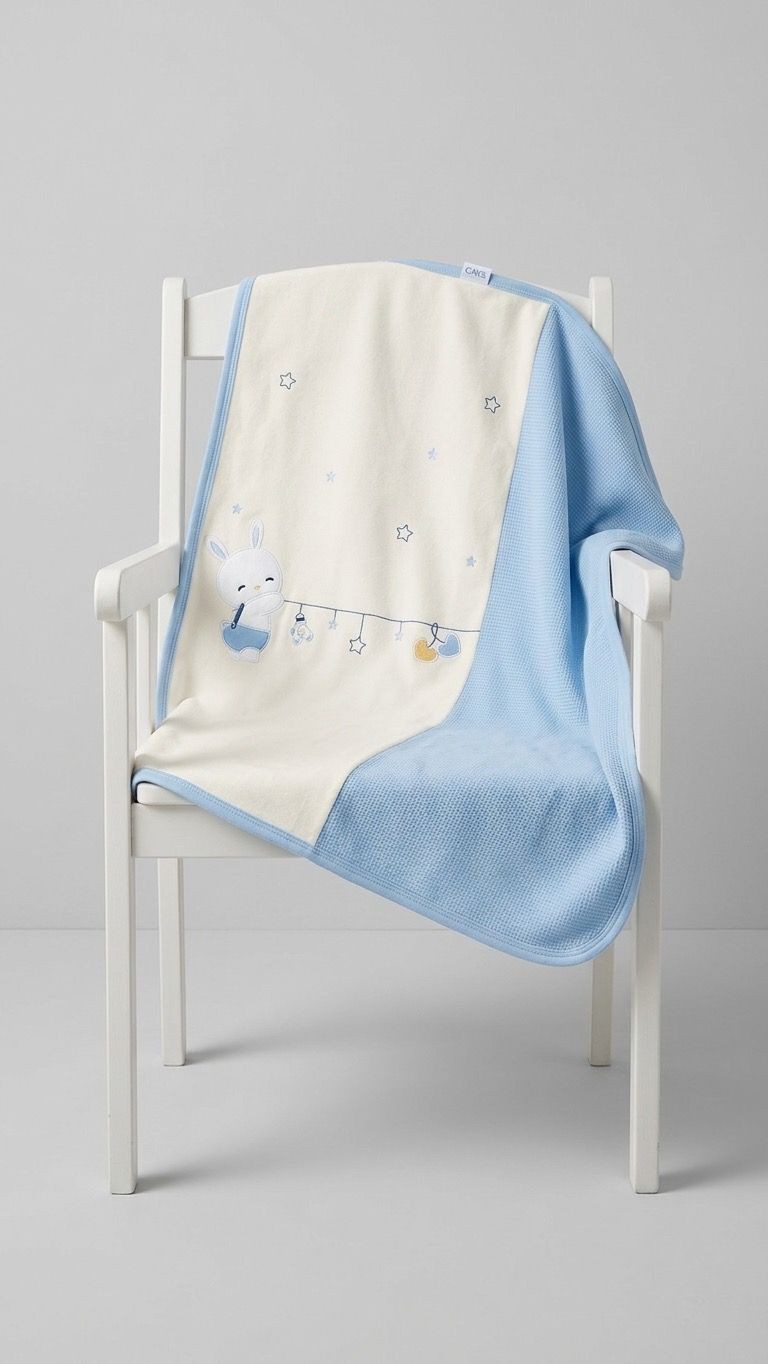 Clothesline Embroidery Blanket