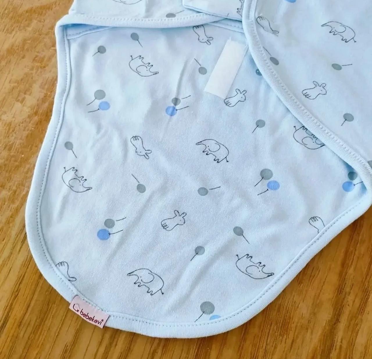 Cuddle Ears Swaddle with Matching Hat - Image 9