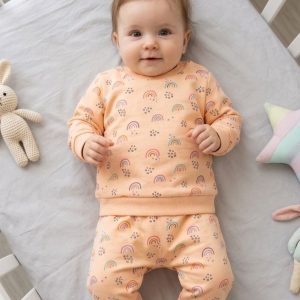 Rainbow print set