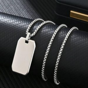 Axis Bar Pendant - Silver