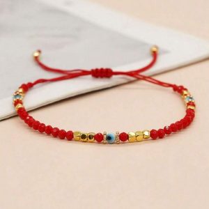 Scarlet Evil Eye Bracelet