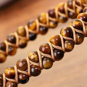 Tigris Woven Tiger Eye Bracelet