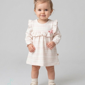 Ruffled striped dress