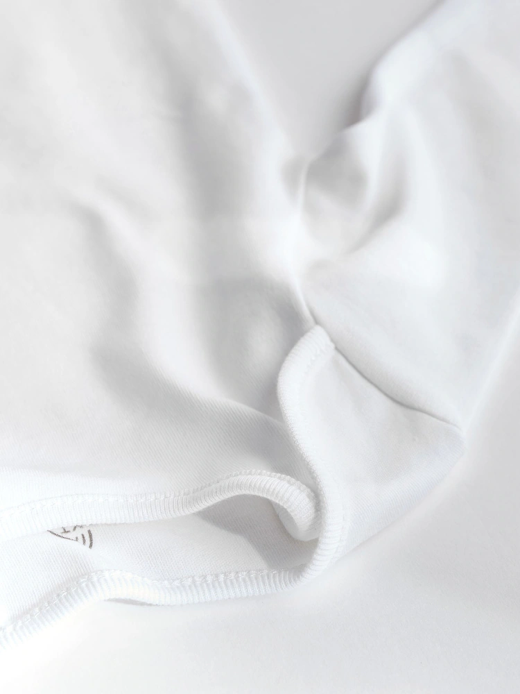 White Essential Baby Long Sleeve Bodysuit - Image 9