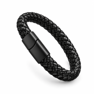 Core Black Braided Bracelet