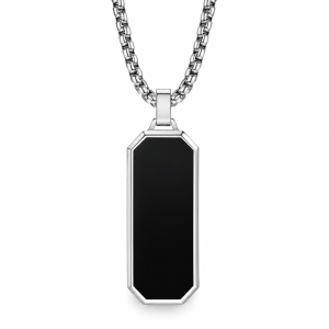 Obsidian Facet Pendant