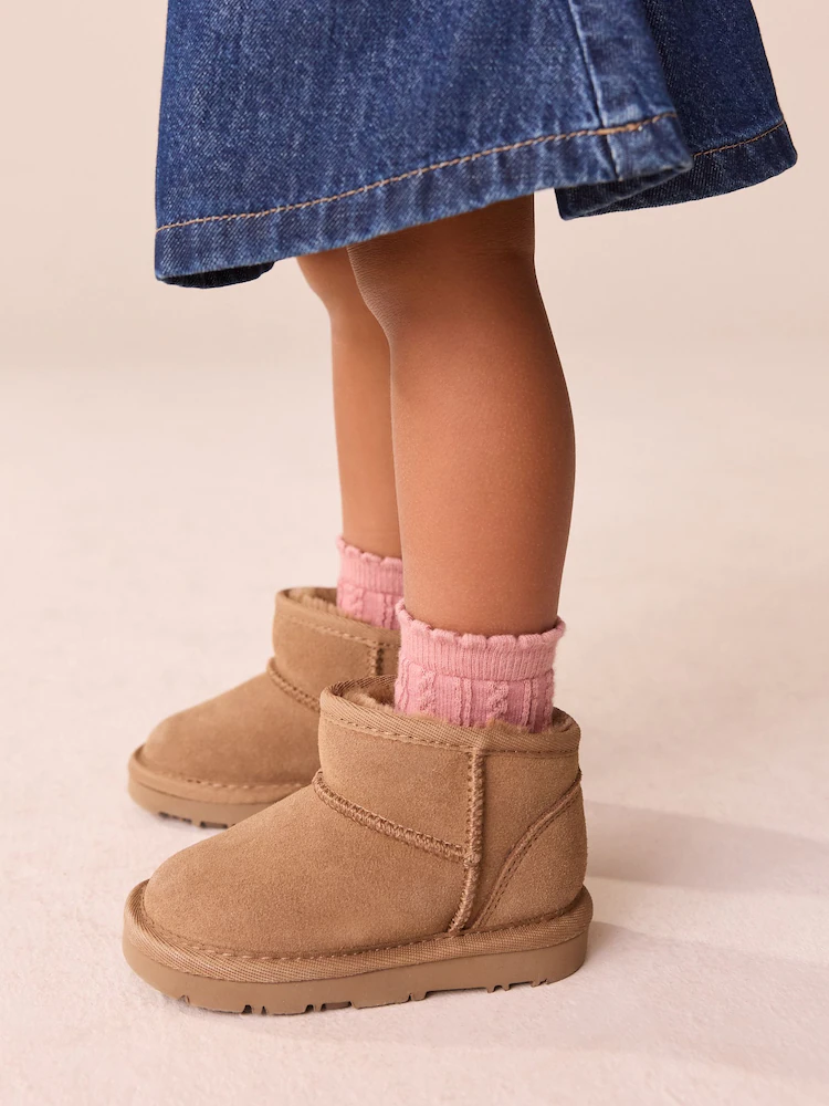 Tan Brown Water Repellent Suede Pull On - Image 2