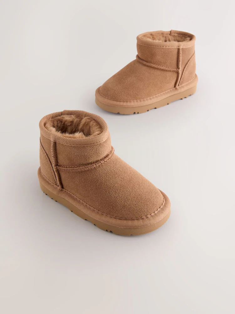 Tan Brown Water Repellent Suede Pull On - Image 5