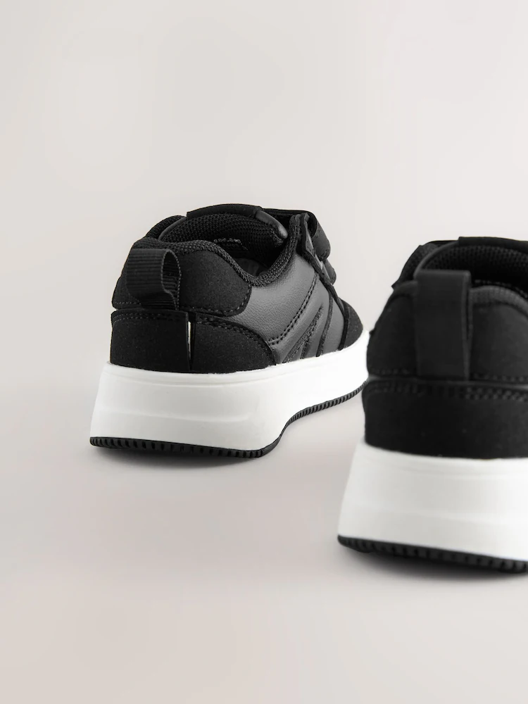 Black Touch Fastening Two Strap Trainers - Image 4
