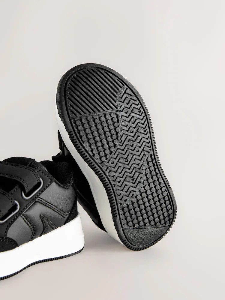 Black Touch Fastening Two Strap Trainers - Image 5