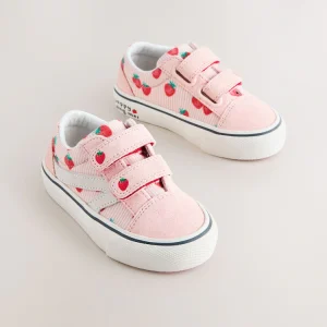 Pink Strawberry Touch Fastening Trainers