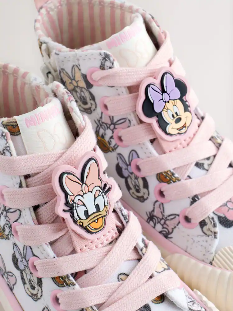 Cream Minnie Mouse High Top Trainers - Image 8