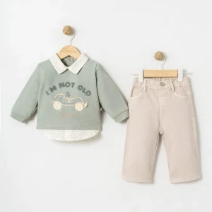 Little Bear Sage Green Set
