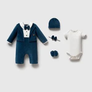 Navy Blue Little Gentleman Newborn Set