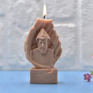 Saint Charbel – Sacred Light Sculptural Candle