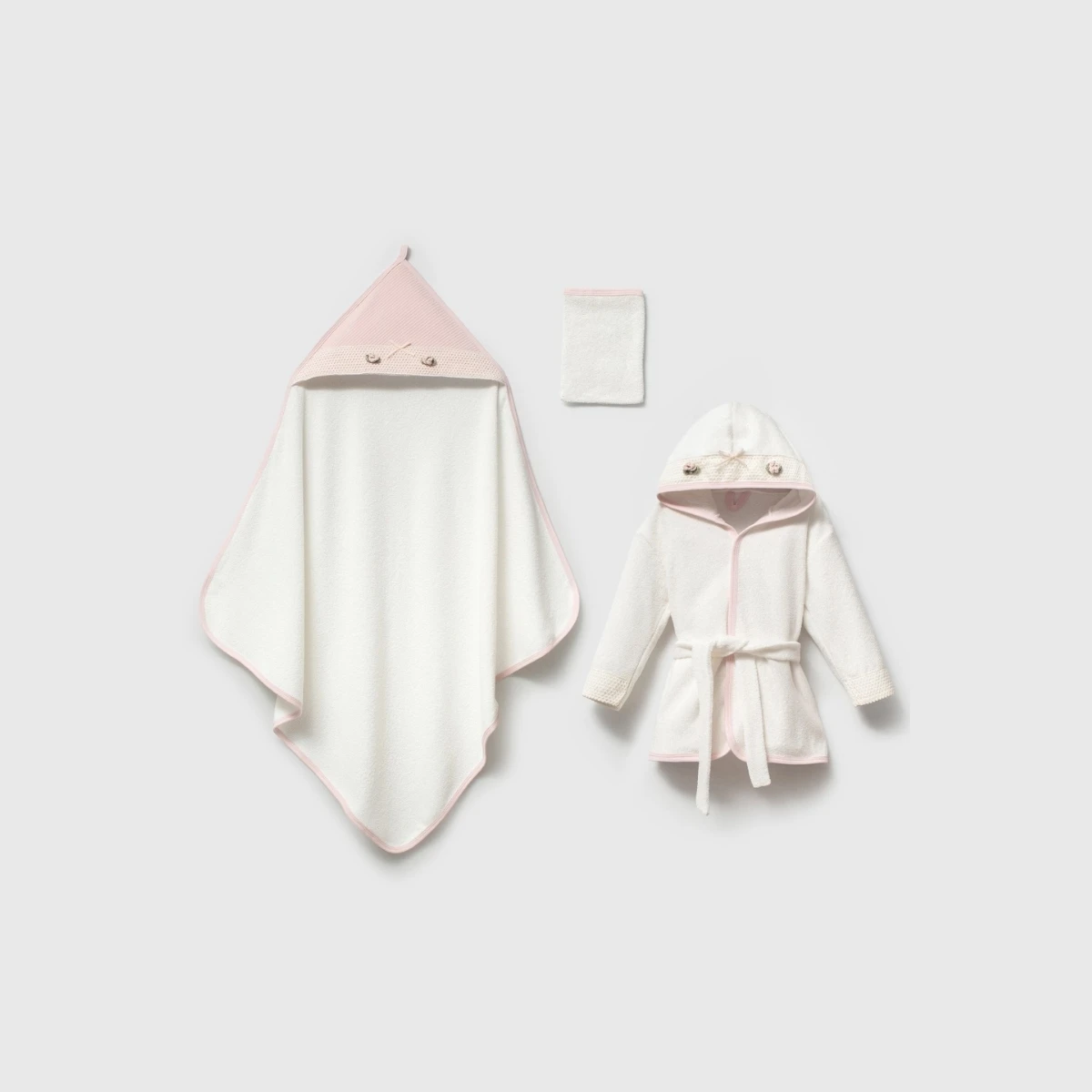 Rosé Charm Bathrobe set