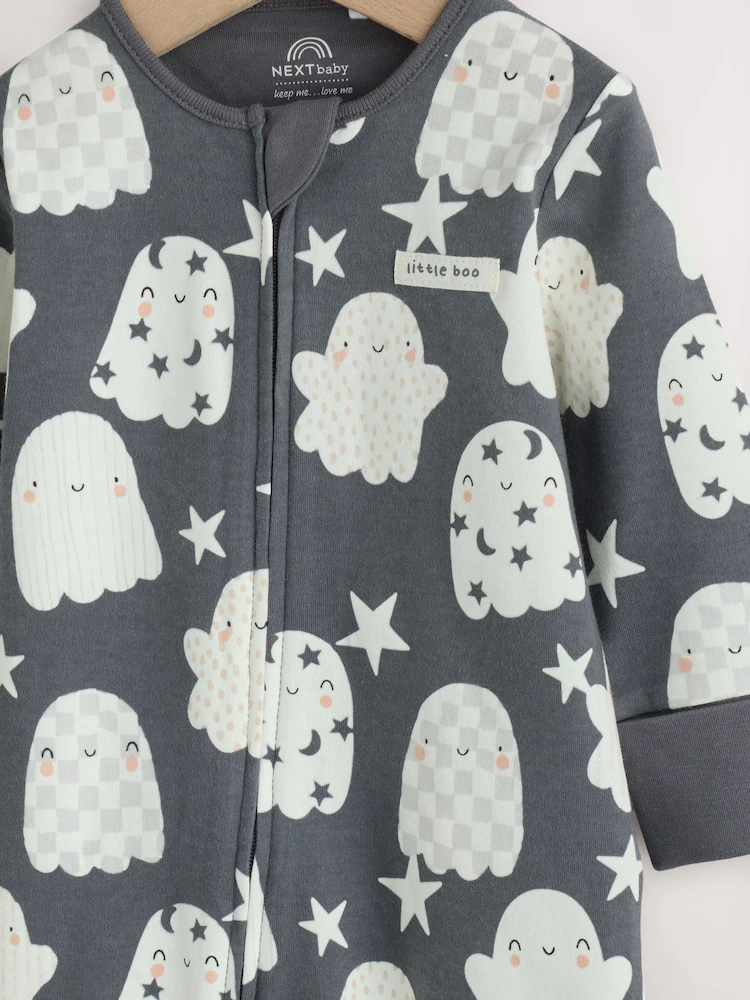 Glow In the Dark Two-Way Zip Baby Sleepsuit - Image 8