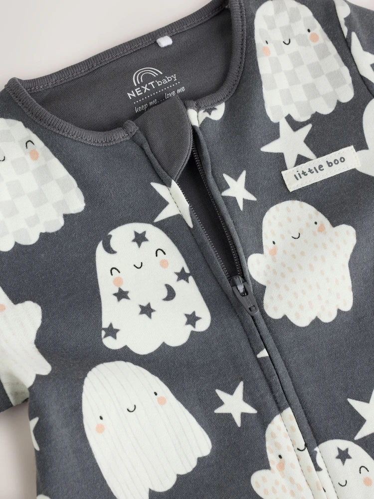 Glow In the Dark Two-Way Zip Baby Sleepsuit - Image 9