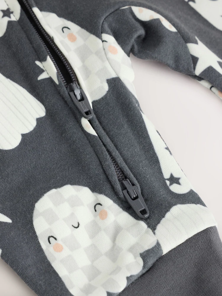 Glow In the Dark Two-Way Zip Baby Sleepsuit - Image 10