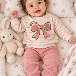 Sweet Bear Pink Baby Set