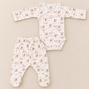 Teddy Rainbow Bodysuit set
