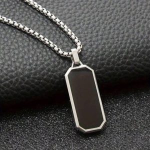 Obsidian Facet Pendant